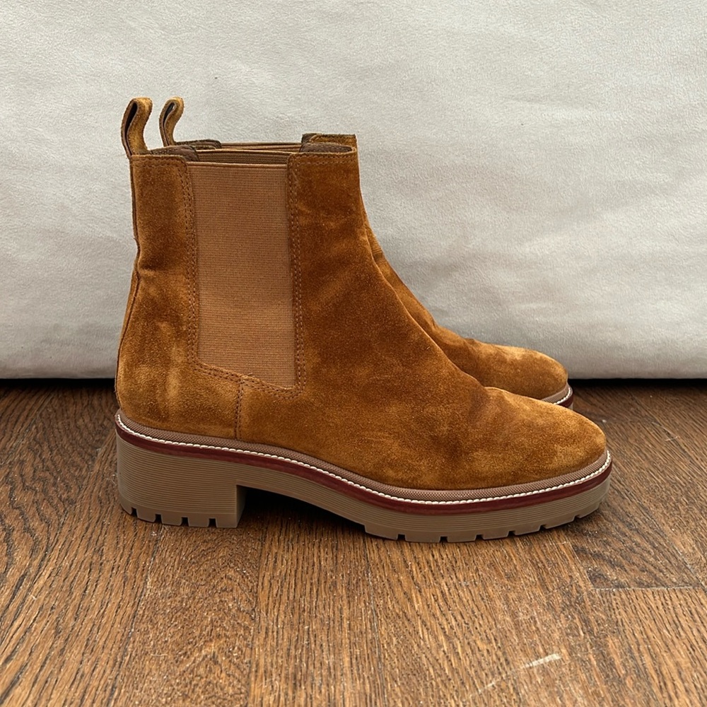 Tory Burch Suede Chelsea Boots